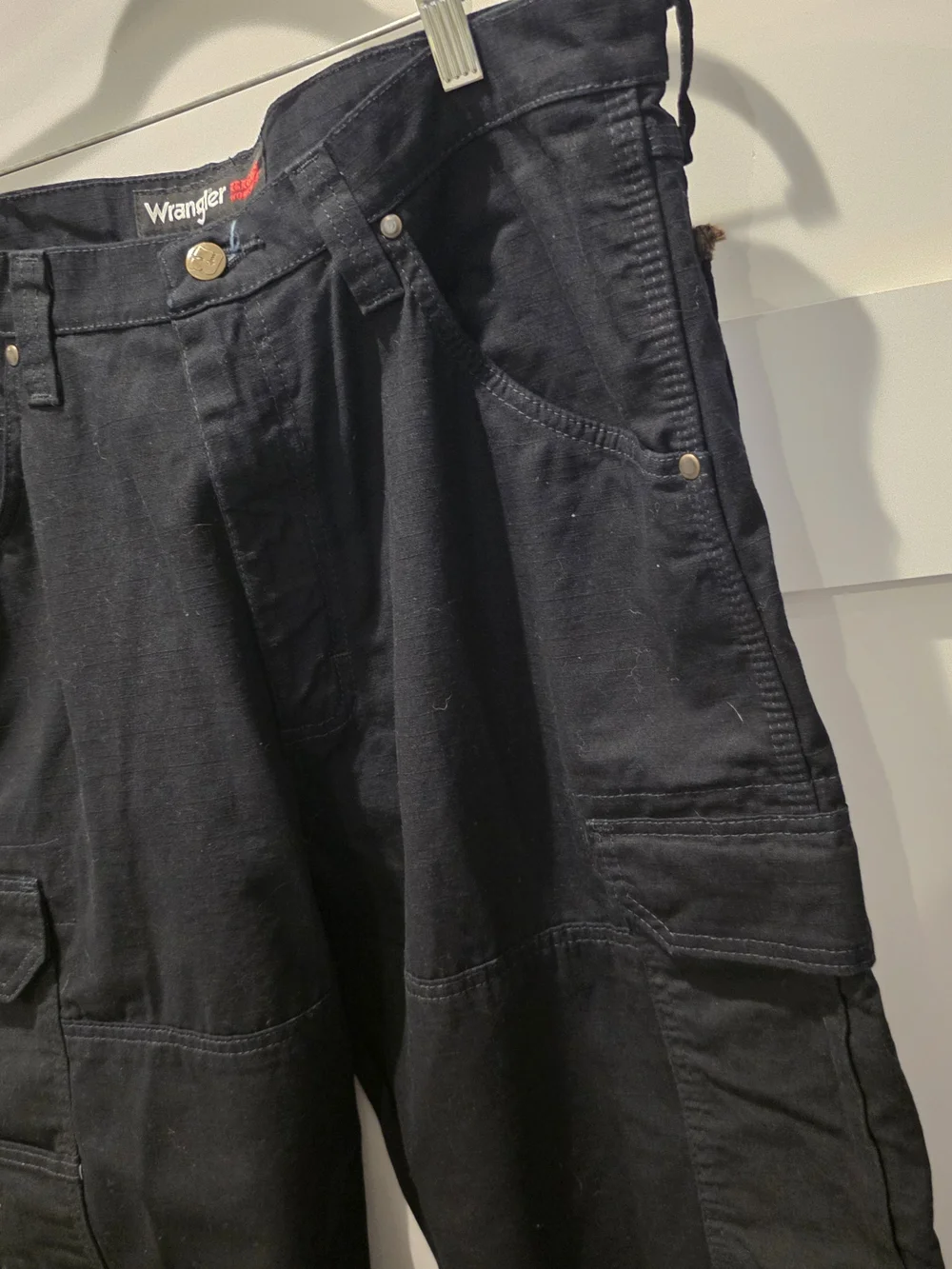 Wrangler Riggs Workwear Men's Ripstop Ranger Cargo Pants Black Size 36x30